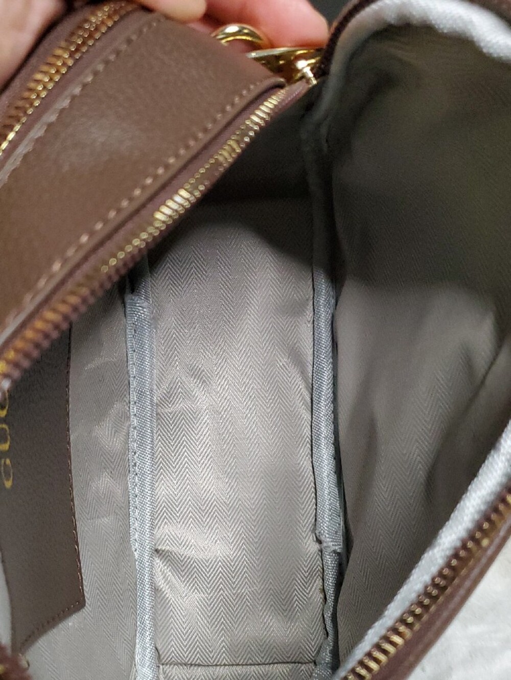 Brown GG Supreme Messenger with Green-Red Web Stripe - Picture 10 of 15
